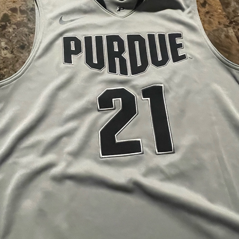 Nike Purdue Gray Basketball Jersey